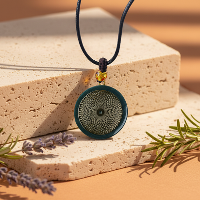 Pendentif d'énergie en Cristaux Naturels